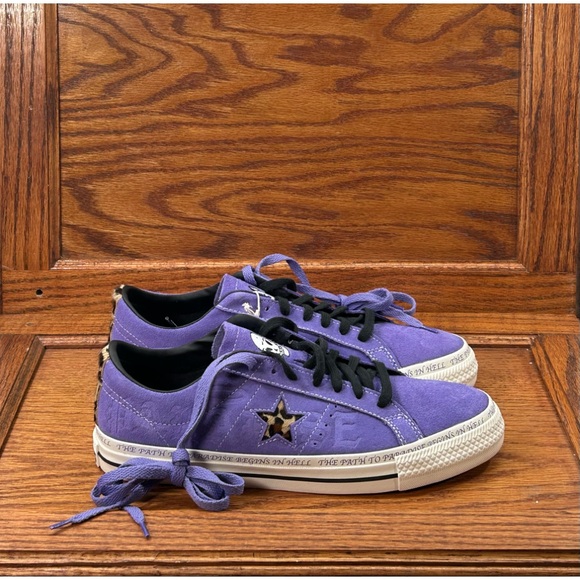 Converse One Star x Sean‎ Pablo Wild Liliac Black Shoes - Picture 2 of 10